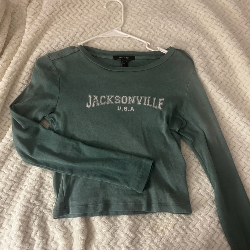 Green forever 21 longsleve size small